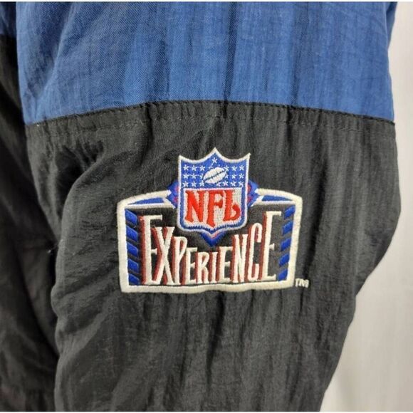 Dallas Cowboys Pro Player NFL VTG Spell Out full Zip hooded Puffer Jacket Medium - Picture 7 of 14